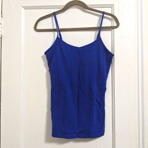 $15/3 American Eagle Scoop Neck Shelf Bra Cami Blue
